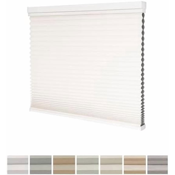 Blackout Cellular Shades Cordless, Thermal Insulation, Top Down Bottom Up Shades, 9/16" Cell Honeycomb Blinds for Indoor Windows, Sugar Swizzle 23 "(W) x48(H)$$Home Decor, Kitchen, & Other