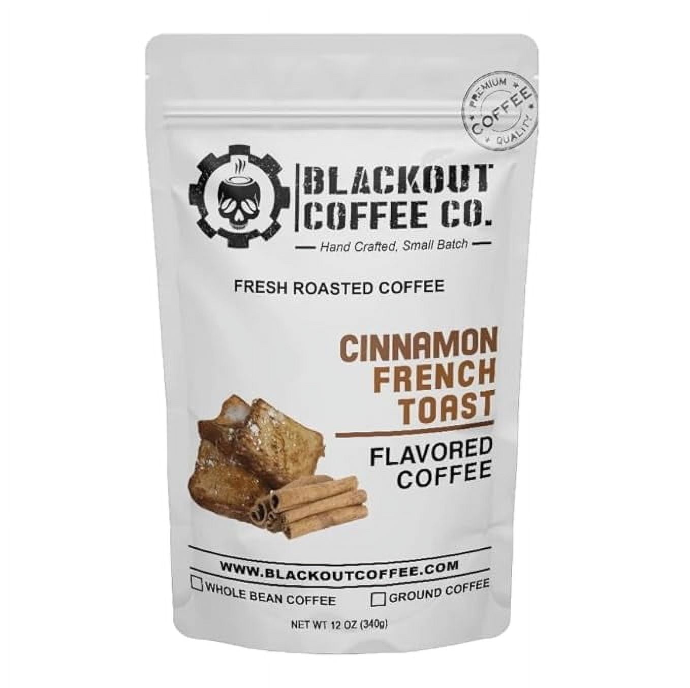 Blackout Coffee Cinnamon French Toast Flavored 12oz (Medium Roast Ground Coffee)