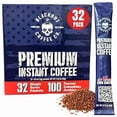 thumbnail image 1 of Blackout Instant Coffee Packets Single Serve | 32 Sticks | Just Add Water, No Machine Needed | Travel Ready | Medium Roast 100% Colombian Arabica | Freeze Dried Coffee Instant Powder, 1 of 15