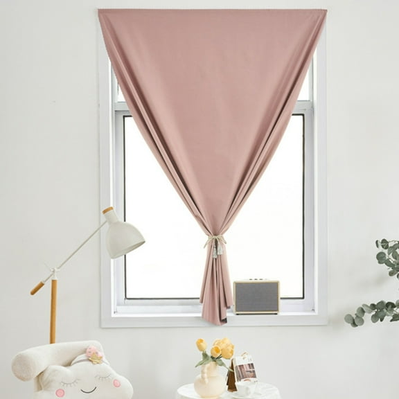 Blackout Curtain - 47"×79" Room Darkening Window Shade with No-Drill Installation, Light Blocking for Sleep - Thermal Insulated Bedroom, Home Theater Drapery