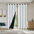 thumbnail image 1 of Blackout Curtain - 78.74"x39.37" - Grommet Light-Blocking Panel - Heat Insulating & Soundproof Window Treatment for Bedroom and Living Room, 1 of 6