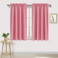 thumbnail image 1 of Blackout Curtain Blinds Thermal Insulated Room Darkening Curtains,for Bedroom Nursery Office Noise Reducing Grommet Curtain Short Drapes,42*54in Pink, 1 Panel, 1 of 7