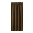 thumbnail image 1 of Blackout Curtain Panel, 41.73 x 62.99 In Thermal Room Darkening Window Drape for Bedroom Kitchen, Brown, 1 of 3