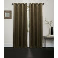 thumbnail image 1 of Blackout Curtain Panel Contemporary Moroccan Foil Printed 54"x84" Decorative Grommet Single Window Treatment Natalie, Chocolate / Gold, 1 of 2