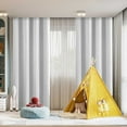 thumbnail image 1 of Blackout Curtain Panel Pair 63x52 Inch - Noise Reducing Light Blocking Bedroom/Home Theater Drapes, Easy Install Darkening Set, 2 Panels G, 1 of 6