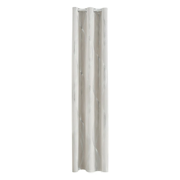 Blackout Curtain Panel Single Thermal Insulated Elegant Overlay for Bedroom 63x52 Inch Beige