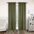 thumbnail image 1 of Blackout Curtain Panels, Set of 2, 52" x 108", Olive Green, 1 of 10
