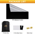 Blackout Curtain Removable Portable Travel Blocking Darkest Window Film