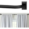 Blackout Curtain Rod, Adjustable Extra Long Curtain Rod for Windows 66