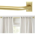 Blackout Curtain Rod, Adjustable Extra Long Curtain Rod for Windows 66