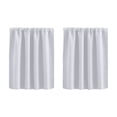 thumbnail image 1 of Blackout Curtain Short Thermal Insulated Panel,High-Density Rod Pocket Drape,Privacy Light Control Window Valance for Kitchen Cafe 52 x 18 in White, 1 of 4