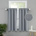 thumbnail image 1 of Blackout Curtain Valances,Linen Kitchen Curtains,Energy Efficient Insulated Noise Reduction Privacy Curtain for Kitchen Bedroom Living Room Nursery Dorm, 1 of 9