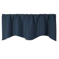 thumbnail image 1 of Blackout Curtain Valances, Scalloped Winow Valance Curtains, Darkening Valances for Windows, Living Room, Bathroom Rod Pocket Decoration Panels, 1 of 1