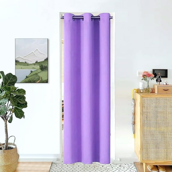 Blackout Curtain for Doorways and Closets K68 LILAC Color Window Thermal Insulated Top Grommets for Bedroom 37" X 84"