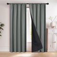 thumbnail image 1 of Blackout Curtain 39.37W x 78.74L Inch Rod Pocket Thermal Insulated Noise Reducing Curtain for Bedroom Living Room, 1 of 6