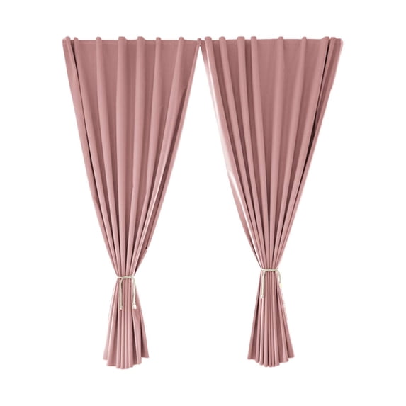 Blackout Curtains 2 Panels, 59.06″X78.74″ No Drill Adhesive Thermal Insulated Window Curtains, Room Darkening Drapes with Tiebacks, Easy Install Light Blocking Curtains for Bedroom, Living Room