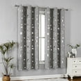 thumbnail image 1 of Blackout Curtains under $5! Bzdzmqm Blackout Curtain Panel Pair,63 Inch Wide x 52 Inch Long Window Curtain,Bedroom Light Blocking Drapery,Thermal Insulated Room Darkening Curtains,Elegant Home Decor, 1 of 9