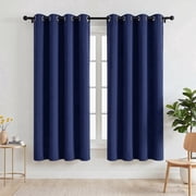 Blackout Curtains, 52 x 72 inch Blackout Curtains Set of 2 Panels, Thermal Insulated Room Darkening Curtains for Bedroom
