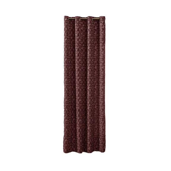 Blackout Curtains 63 Inches, Thermal Insulated Noise Reducing Rod Pocket Red Window Drapes for Bedroom & Living Room (52x63 Inch, 1 Panel)
