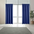 thumbnail image 1 of Blackout Curtains 63" W x 52" L Pair - Thermal Insulated Room Darkening Drapes for Bedroom, Noise Reducing, Easy Install, Elegant Overlay Panels, 1 of 8