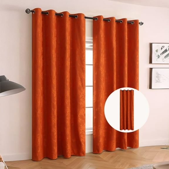 Blackout Curtains 95x51 Inches, Thermal Insulated Sunblock Drapes, Elegant Light Blocking Window Treatments, Noise Reducing Bedroom Living Room Curtains, Green Home Decor