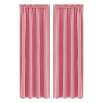 Blackout Curtains for Bedroom - 60 Inch Length Room Darkening Thermal Insulated Rod Pocket Curtains for Kids Room(37.8 x 60 inches Long, Only 1 Panel)
