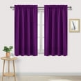 thumbnail image 1 of Blackout Curtains for Bedroom 63 Inch Length 2 Panels Set, Thermal Insulated Privacy Energy Saving Rod Pocket Window Curtain Room Darkening Drapes, W42 x L63 Inch, 1 of 7