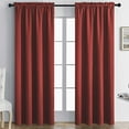 thumbnail image 1 of Blackout Curtains for Bedroom 63 Inches Long - Wine Room Darkening Thermal Insulated Sunlight Blocking Grommet Window Drapes for Kids Boys Room, Set of 2 Panels, 42 x 63 Inch Spring Sale 2025, 1 of 6