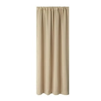 Blackout Curtains for Bedroom 72 Inches Long, Thermal Insulated Room Darkening Curtains for Living Room, Rod Pocket Blackout Drapes, 37.8Wx71.7L Inches