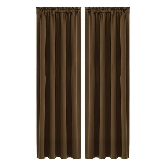Blackout Curtains for Bedroom 72 inches Long - Thermal Drapes Grommet Room Darkening Light Blocking Curtains Window Treatments for Living Room (W42 x L72)