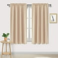 thumbnail image 1 of Blackout Curtains for Bedroom 84 Inch Length 2 Panels Set, Thermal Insulated Privacy Energy Saving Rod Pocket Window Curtain Room Darkening Drapes, W42 x L84 Inch, 1 of 7