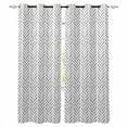 thumbnail image 1 of Blackout Curtains for Bedroom, Black Striped Room Darkening Window Drapes for Living Room, Modern Abstract Art Geometric Thermal Insulated Grommet Curtains, 52x90 inch, 2 Panels, 1 of 9