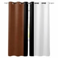 thumbnail image 1 of Blackout Curtains for Bedroom, Brown Black White Boho Room Darkening Window Drapes for Living Room, Modern Striped Art Thermal Insulated Grommet Curtains, 52x54 inch, 2 Panels, 1 of 9