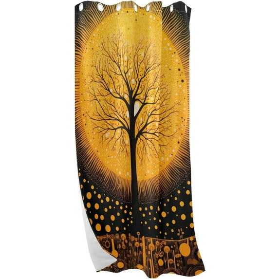 Blackout Curtains for Bedroom & Living Room, 84" Room Grommet Window Curtains Privacy Darkening Single Panel Curtain Cortina Grommet Window Curtains Privacy Protect Room