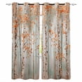 thumbnail image 1 of Blackout Curtains for Bedroom, Orange Grey Forest Room Darkening Window Drapes for Living Room, Grey Modern Art Oil Painting Thermal Insulated Grommet Curtains, 42x54 inch, 2 Panels, 1 of 9