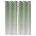 thumbnail image 1 of Blackout Curtains for Bedroom, Sage Green Room Darkening Window Drapes for Living Room, Farmhouse Sage Green Ombre Thermal Insulated Grommet Curtains, 52x90 inch, 2 Panels, 1 of 9