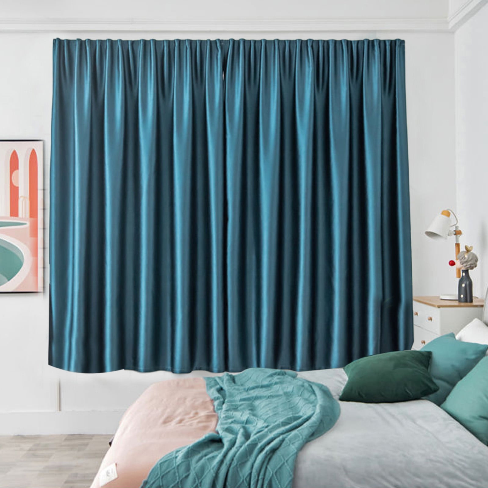 Blackout Curtains for Bedroom, Self Adhesive Indoor Blackout Blinds, No ...