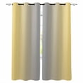 thumbnail image 1 of Blackout Curtains for Bedroom, Yellow Gray Ombre Room Darkening Window Drapes for Living Room, Modern Gradient Abstract Art Thermal Insulated Grommet Curtains, 42x54 inch, 2 Panels, 1 of 9