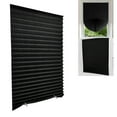 thumbnail image 1 of Blackout Curtains Cordless Light Filtering Pleated Fabric Half Shade Install Curtain,23.62"x70.87", 1 of 5