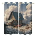 thumbnail image 1 of Blackout Curtains Decor Fairy Tale Cabin Balloon for Bedroom Living Room Grommet Window Drapes 2 Panel Set, 1 of 5