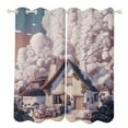 thumbnail image 1 of Blackout Curtains Decor Fairy Tale Cabin Balloon for Bedroom Living Room Grommet Window Drapes 2 Panel Set, 1 of 5