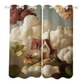 thumbnail image 1 of Blackout Curtains Decor Fairy Tale Cabin Balloon for Bedroom Living Room Grommet Window Drapes 2 Panel Set, 1 of 5
