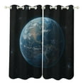 thumbnail image 1 of Blackout Curtains Decor Starlit Sky for Bedroom Living Room Grommet Window Drapes 2 Panel Set, 1 of 5