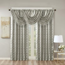 Blackout Curtains Jacquard Lined Total Blackout Rod Pocket/Back Tab Curtain Panel(Only 1 Pc Panel)