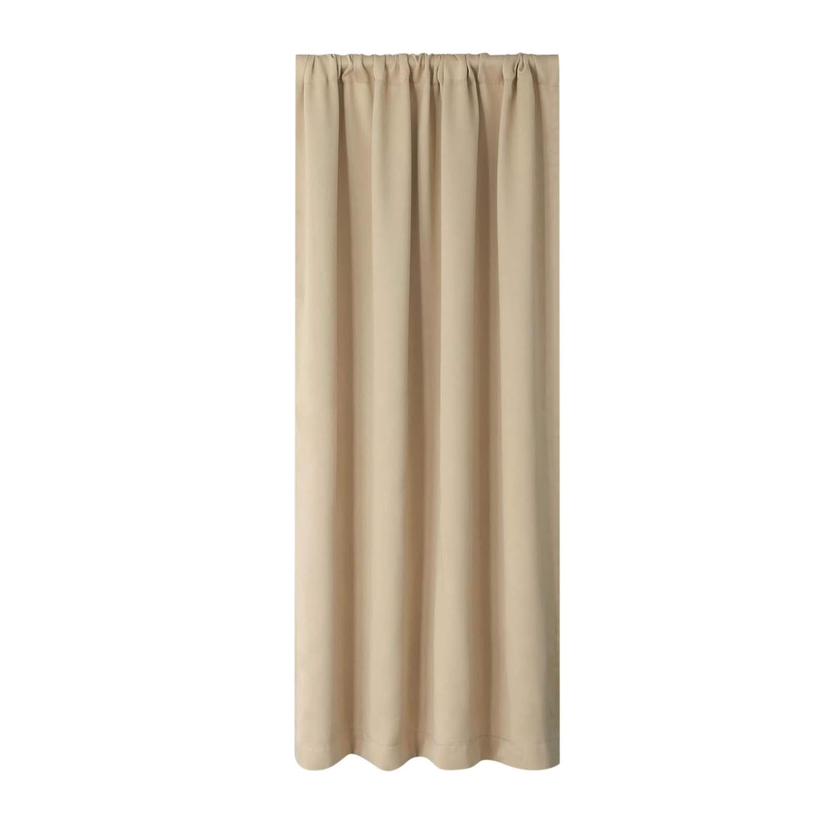 Blackout Curtains Panels Pair 72 Inch Length, Light Filtering Window Curtain Drapes Treatment Insulated Room Darkening for Kitchen, Bedroom/Children Room, Dual Rod Pocket, Pack of 2