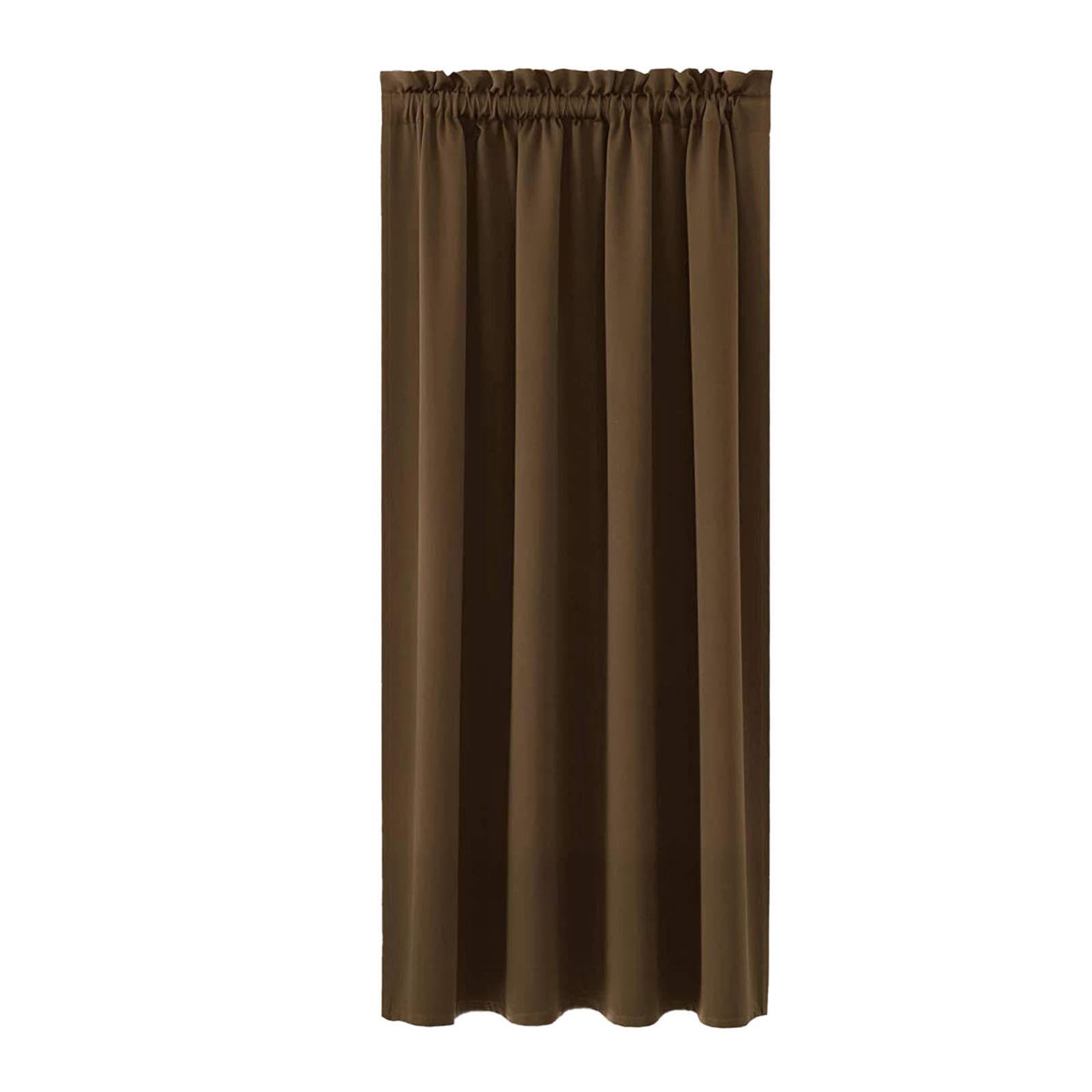 Blackout Curtains Panels Pair 72 Inch Length, Light Filtering Window Curtain Drapes Treatment Insulated Room Darkening for Kitchen, Bedroom/Children Room, Dual Rod Pocket, Pack of 2