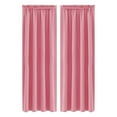 thumbnail image 1 of Blackout Curtains Panels Pair 84 Inch Length, Light Filtering Window Curtain Drapes Treatment Insulated Room Darkening for Kitchen, Bedroom/Children Room, Dual Rod Pocket, Pack of 2, 1 of 4