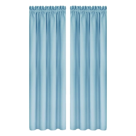 Blackout Curtains Panels Pair 84 Inch Length, Light Filtering Window Curtain Drapes Treatment Insulated Room Darkening for Kitchen, Bedroom/Children Room, Dual Rod Pocket, Pack of 2