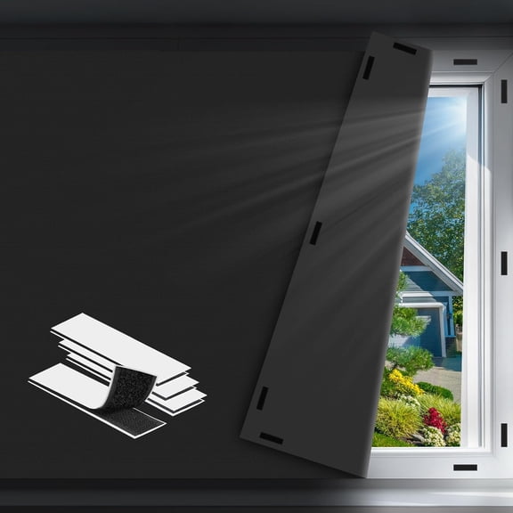 Blackout Curtains - Portable Blackout Blinds for Windows - 100% Blackout Shades Window Film - Temporary Shades