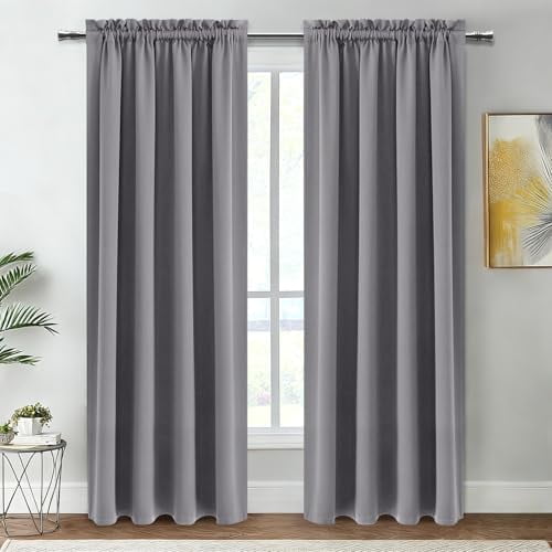 Blackout Curtains Room Darkening Thermal Insulated Bedroom Curtains ...